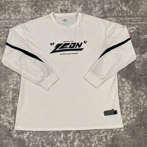 Vintage Graphic White Sports Long Sleeve Jersey